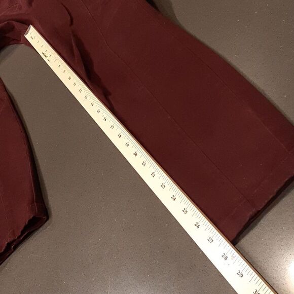 LOFT Burgundy Modern Skinny Ankle Pants - Picture 9 of 11